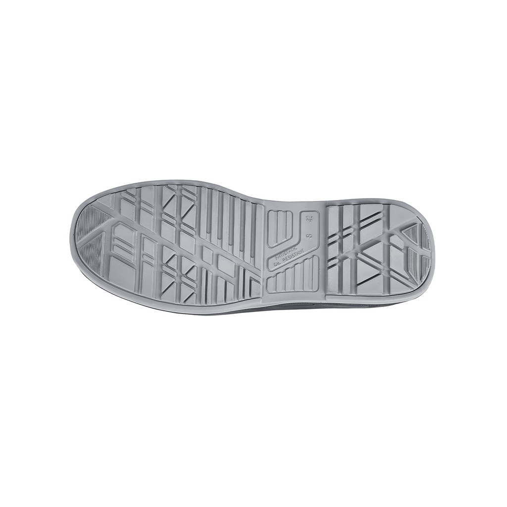 Zapato U-Power Draco, malla transpirable gris, suela Red Up con retorno de energía, S1P ESD.