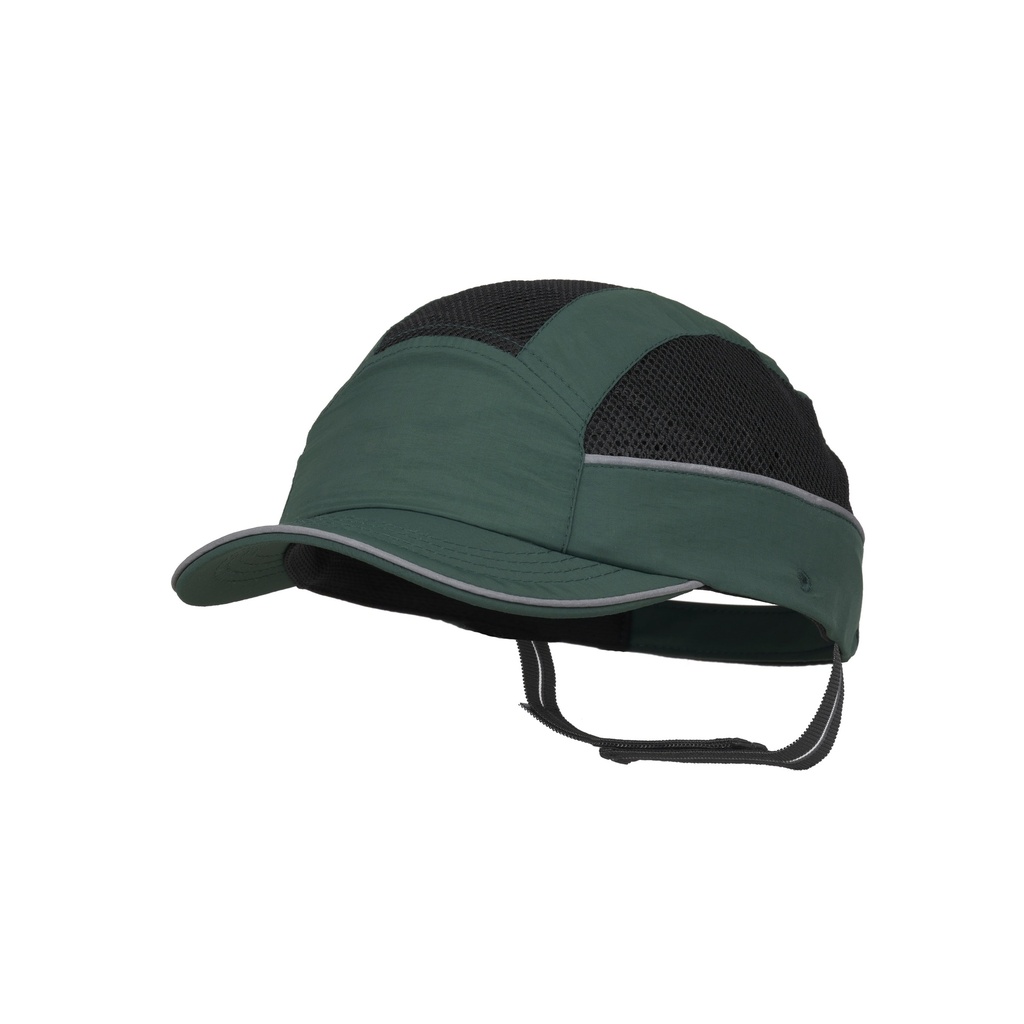 Gorra de seguridad SurFlex Air Stream, muy ligera y ventilada, banda elástica para sujeción, bandas reflectantes