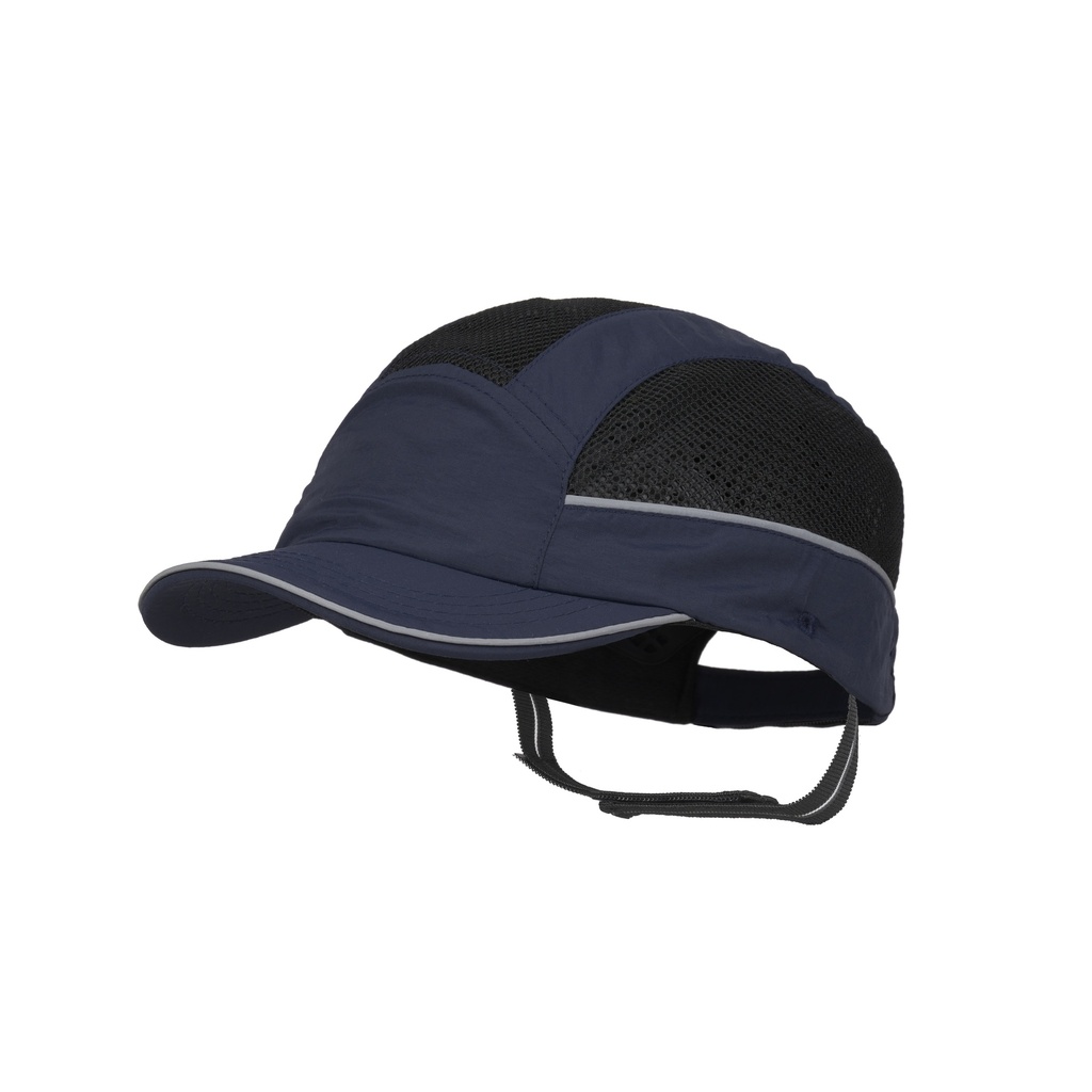 Gorra de seguridad SurFlex Air Stream, muy ligera y ventilada, banda elástica para sujeción, bandas reflectantes