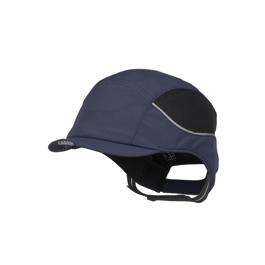 Gorra de seguridad Surflex Air+ Led, ventilada, con casquete interior ligero y ventilado Scarap 5, visera de 3 cm con leds integrados, forma ergonómica para mejor compatibilidad con protección auditiva