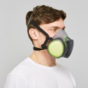 Media máscara filtros integrados BLS 8400 ABEK1P3