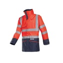 Parka Sioen Hedland ignífuga antiestàtica alta visibilitat, impermeable i transpirable, protecció limitada prod. químics.