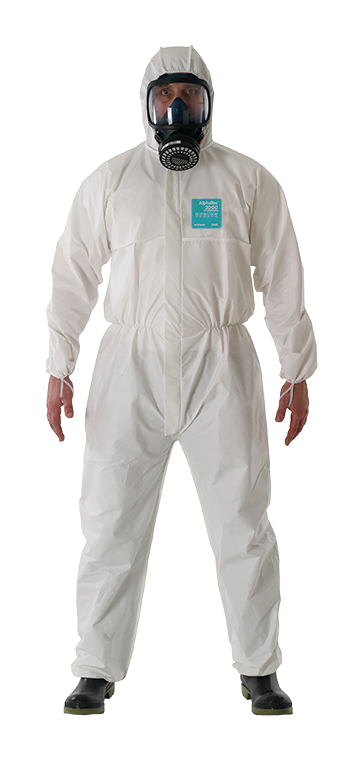 Buzo desechable Alphatec Microgard 2000-111 prot. química tipo 5 y 6, riesgos biológicos, antiestático.