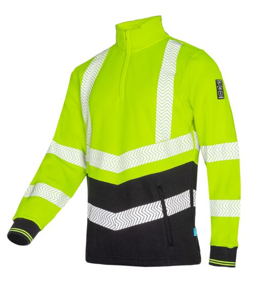 Sudadera multinorma Sioen Corran alta visibilidad, arco eléctrico, antiestática, ignífuga, antibacteriana