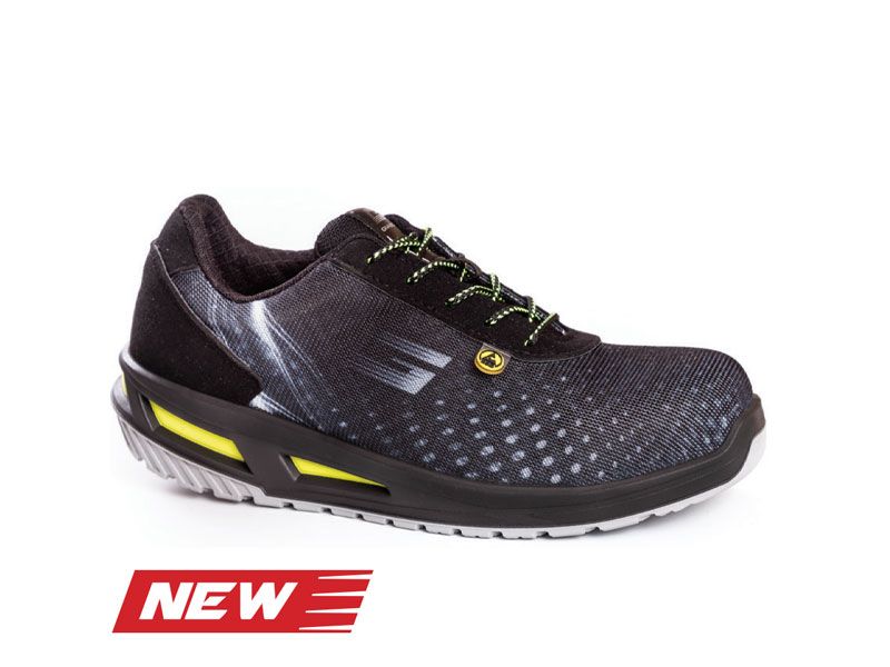 Zapato Giasco Cheetah S1P ESD serie 3Move, de tejido técnico muy transpirable, suela de 3 densidades redondeada, inserto antitorsión