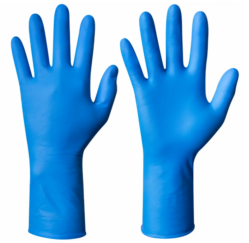 Guants d'un sol ús de nitril d'alta resistència Granberg 951, 30 cm, acabat texturitzat, 11,5 gr, 0,20 mm gruix